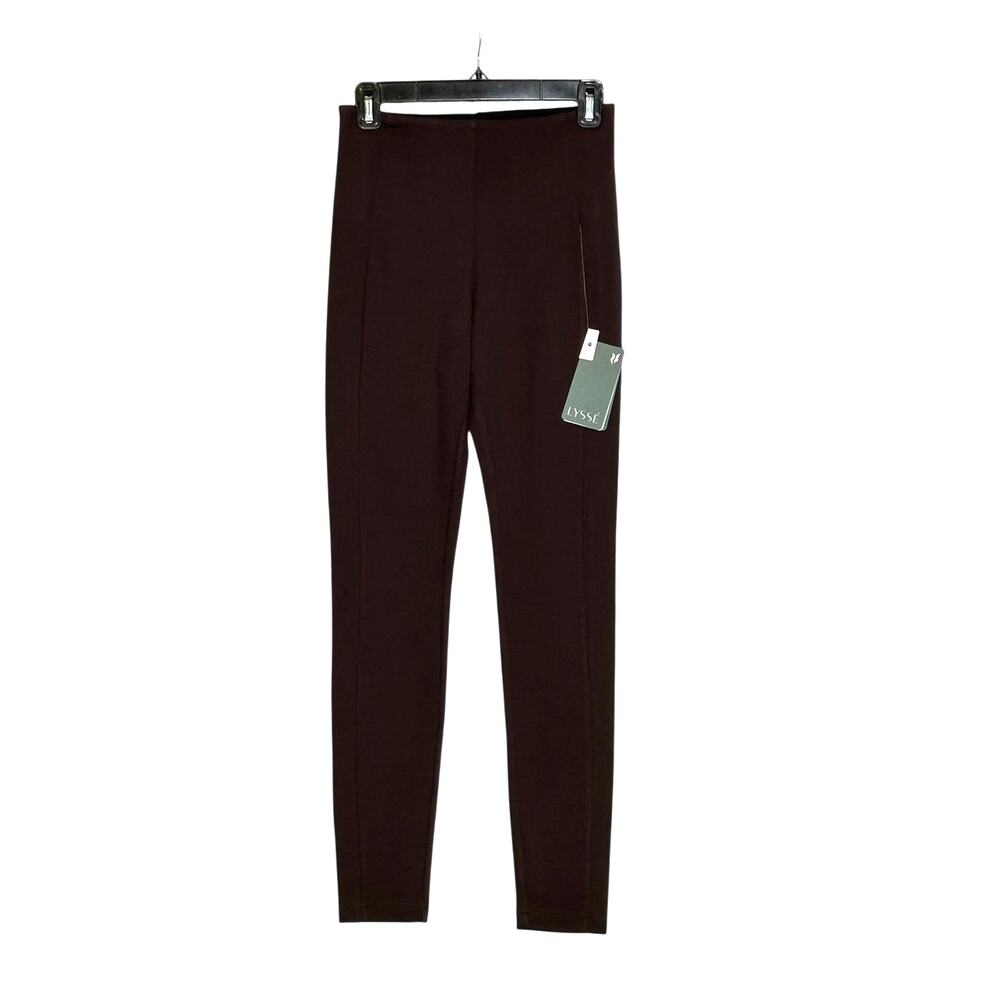 Lysse espresso hi waist pull on leggings size Small